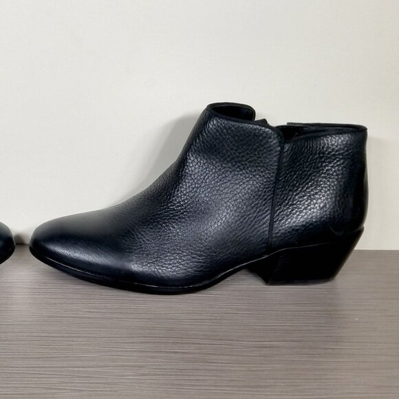 Sam Edelman Petty Chelsea Boot, Black Pebbled Leather, Womens Size 8.5 M / 38.5 - Picture 9 of 13